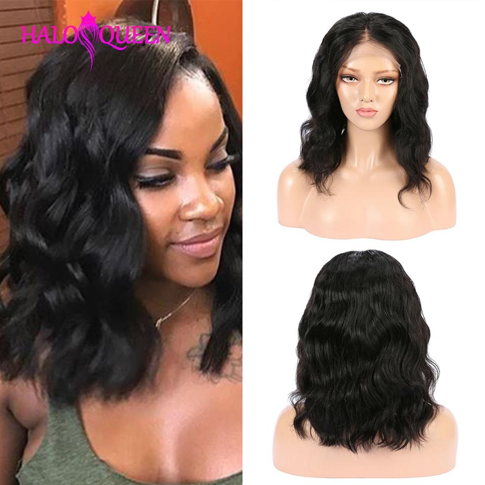 HALOQUEEN Body Wave Lace Front Human Hair Wigs - GuissyGlam