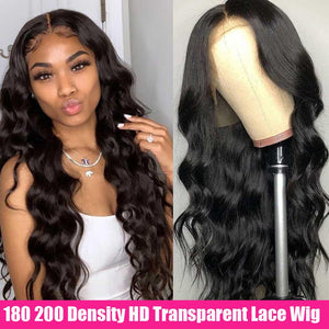 HD Transparent Lace Frontal Wigs Body Wave - GuissyGlam